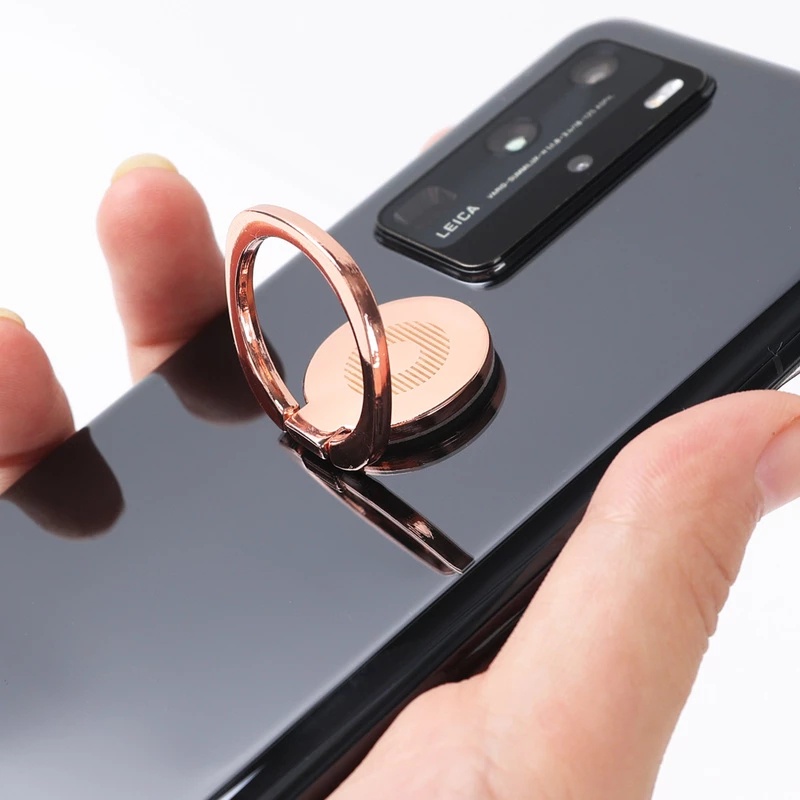 360° Ring Stand Holder Bahan Metal Dapat Diputar Untuk Smartphone Universal