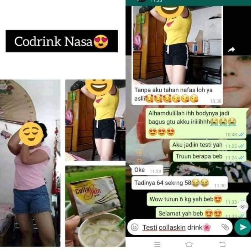 Collaskin drink nasa