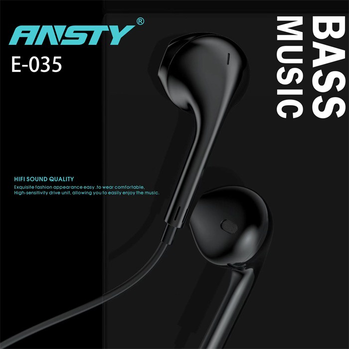 HEADSET EARPHONE HANDSFREE ANSTY E-035 MEGA BASS