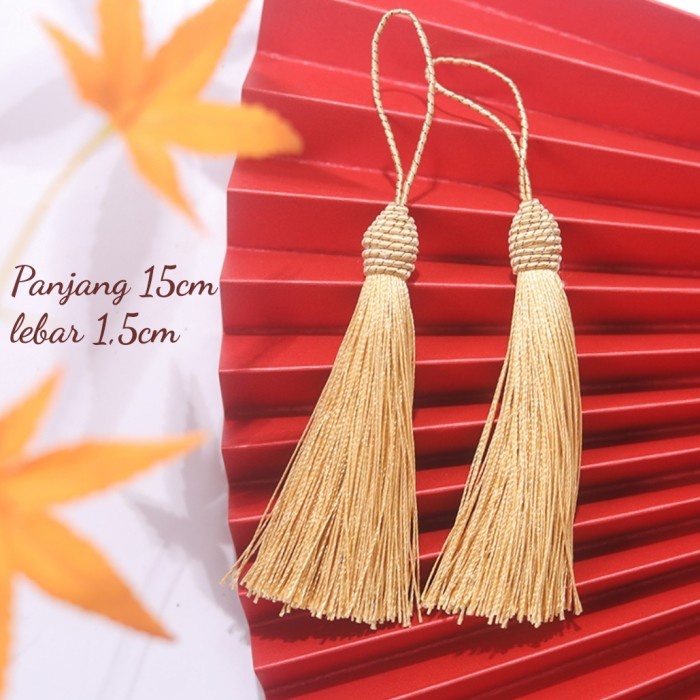

Tassel rumbai gold gantungan hampers tassel parcel gantungan