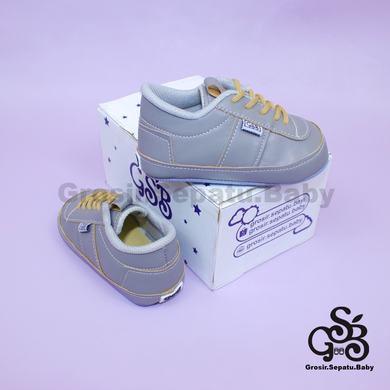 prewalker sepatu bayi laki laki perempuan umur 2 - 12 bulan model casual MARGOM polos ringan &amp; fleksibel