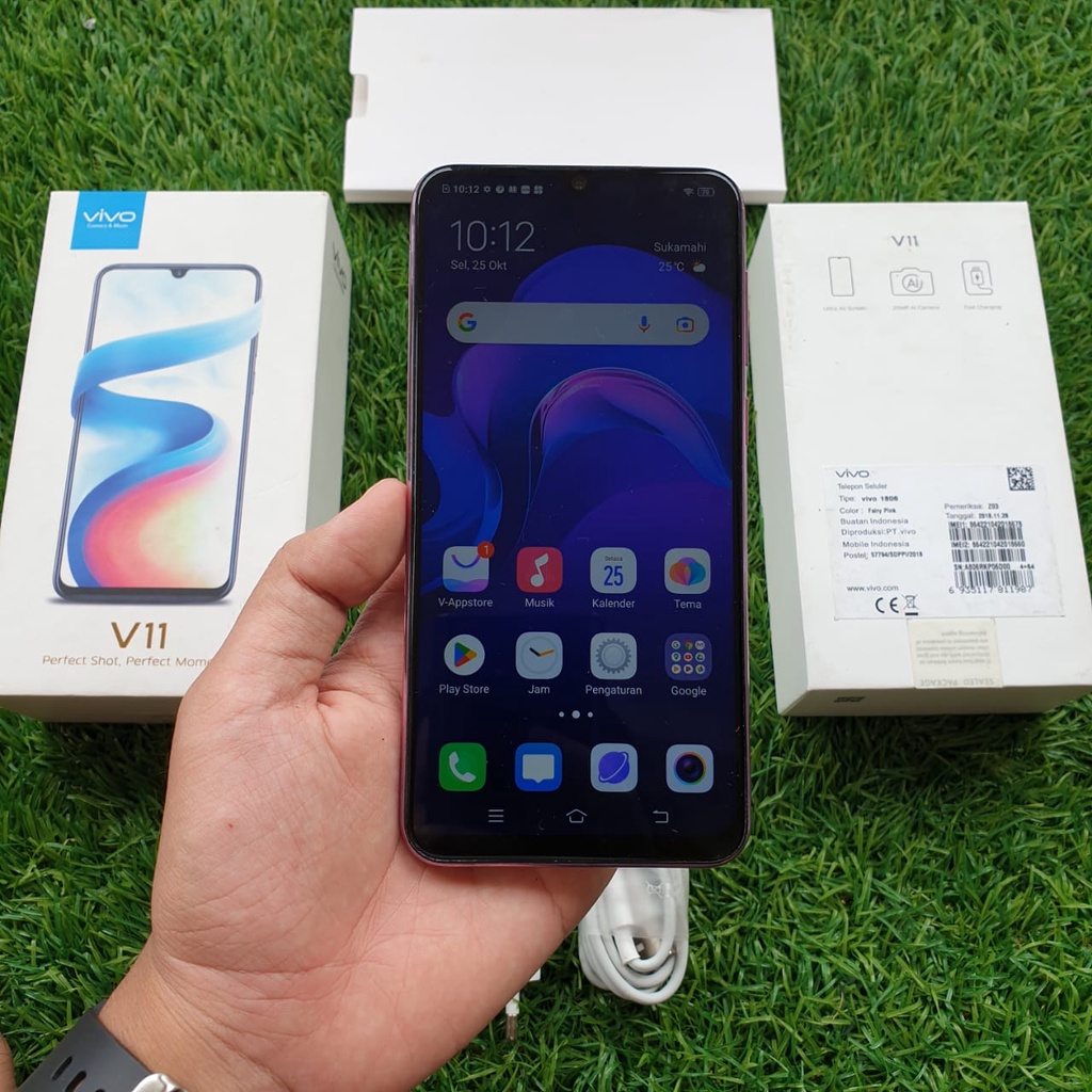 VIVO V11 SECOND 4/64 & 6/64 GB HP SECOND HANDPHONE SECOND HP SEKEN HP BEKAS HP MURAH