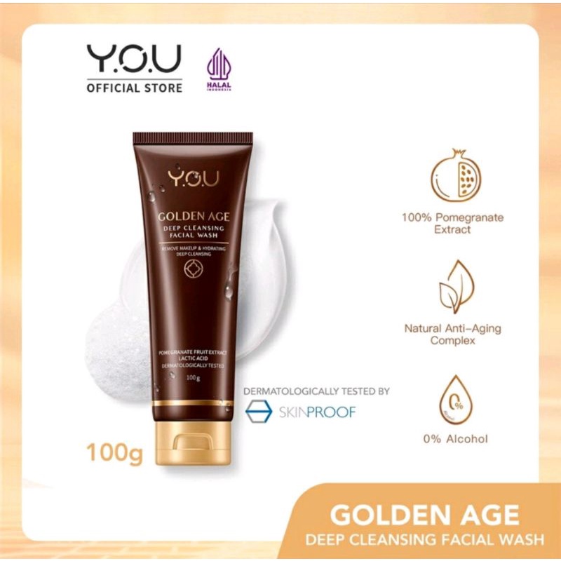 YOU Golden Age Deep Cleaning Facial Wash 100g