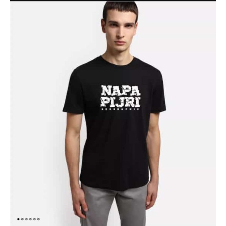 Kaos Napapijri kaos premium bahan cotton combed 30s/T-SHIRT NAPAPIJRI FULLTAG ORIGINAL/BAJU KAOS COT