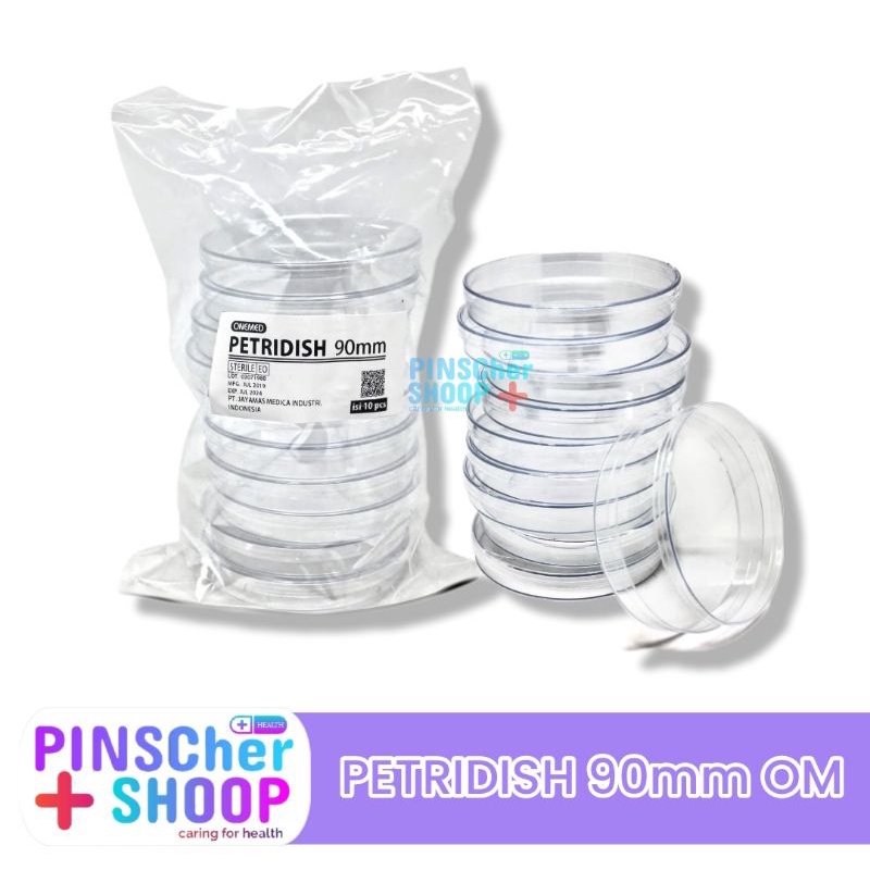 PETRIDISH 90 MM PLASTIK STERILE ISI 10 / PACK