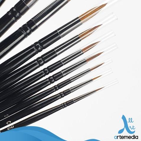 

Kuas Lukis Artemedia B300R Round Mix Hair Brush Short Handle - NO. 0