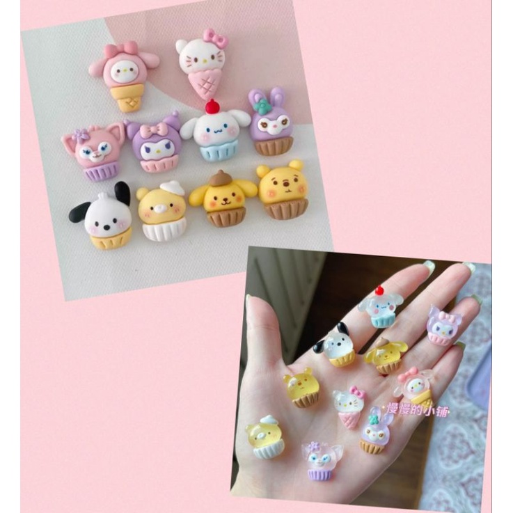 Clay resin Donat Sanrio Cupcake