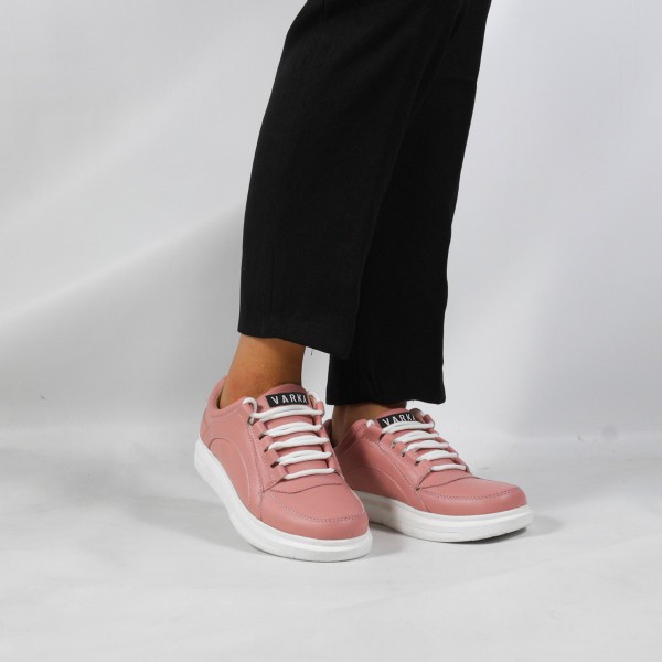 Sepatu Sneakers Wanita V 7991 Brand Varka Sepatu Kets Wanita Kuliah Kerja Hangout Jalan Jalan - Pink