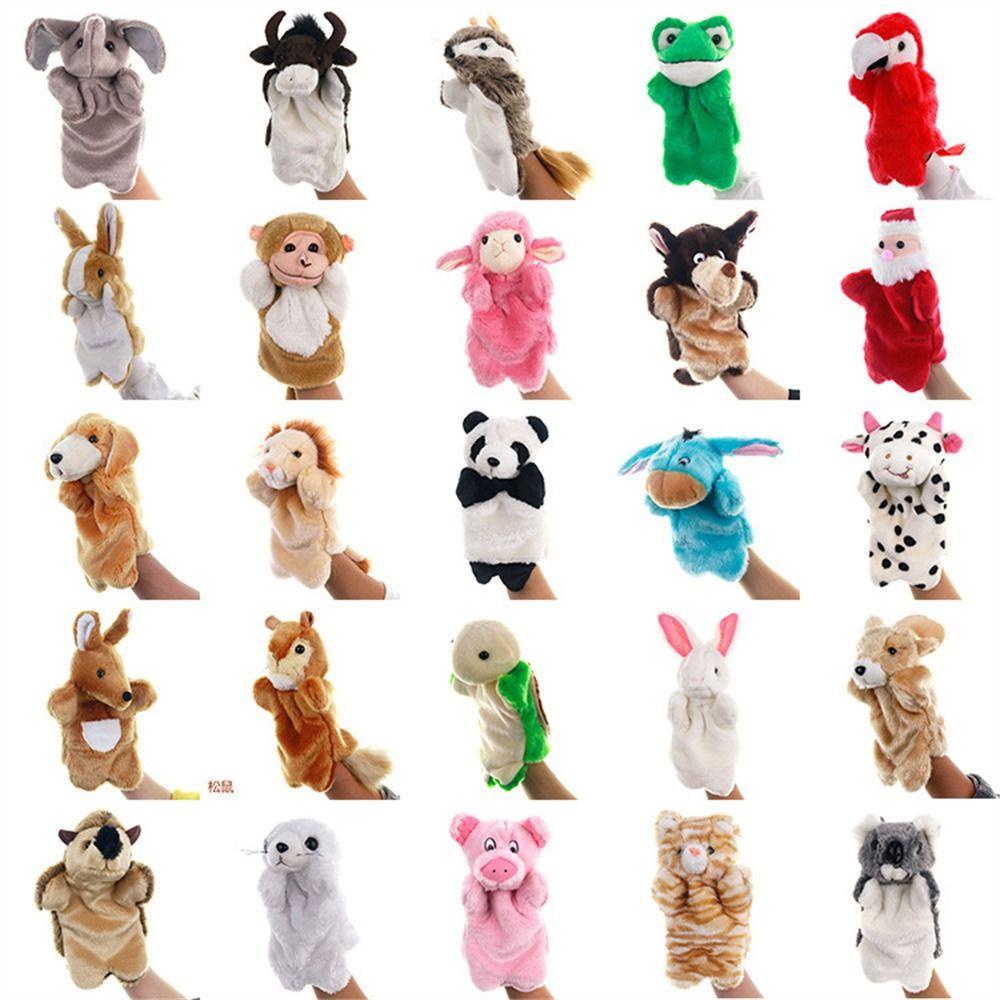 Mxbeauty Animal Hand Puppet Bercerita Baby Stuffed Animals Boneka Kucing Kelinci Panda Anak Wayang