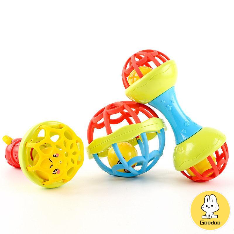 Baby Toy- Rattle Stick Teether Baby Mainan Bayi Music BPA Free Baby Toy Kado Gift Set Newborn -Doo