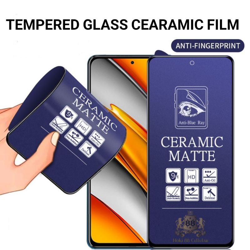 Tempered Glass Anti Blue Light Xiaomi Poco C3 C31 C40 F1 F2 F2 Pro F3 F3 GT F4 F4 GT M2 M2 Pro M3 M3 Pro M4 5G M4 Pro X3 X3 Nfc X3 Pro X4 Nfc X4 Pro Tempered Glass Ceramic Blue Anti Radiasi Full Layar