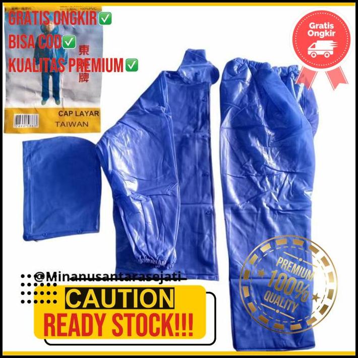 Jas Hujan Cap Layar Jas Hujan Tebal Taiwan