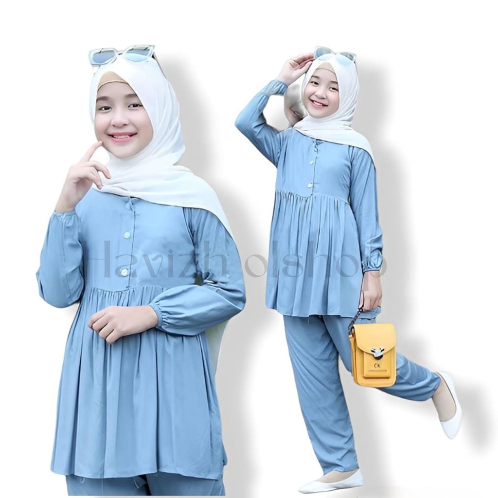 Pakaian muslim anak 1-12 tahun // pakaian anak perempuan