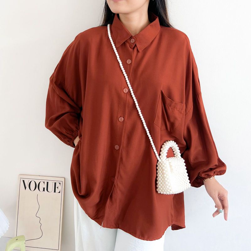 KEMEJA BASIC OVERSIZE POLOS