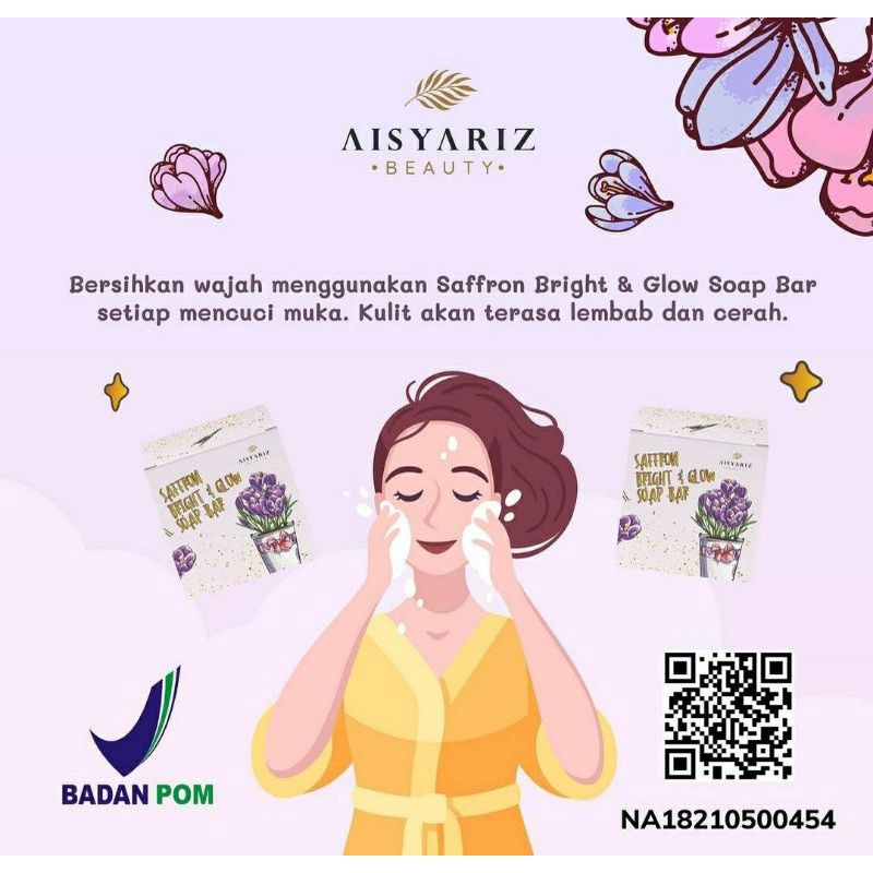 FREE GIFT‼️ [BPOM] SAFFRON BRIGHT &amp; GLOW SOAP BAR AISYARIZ BEAUTY