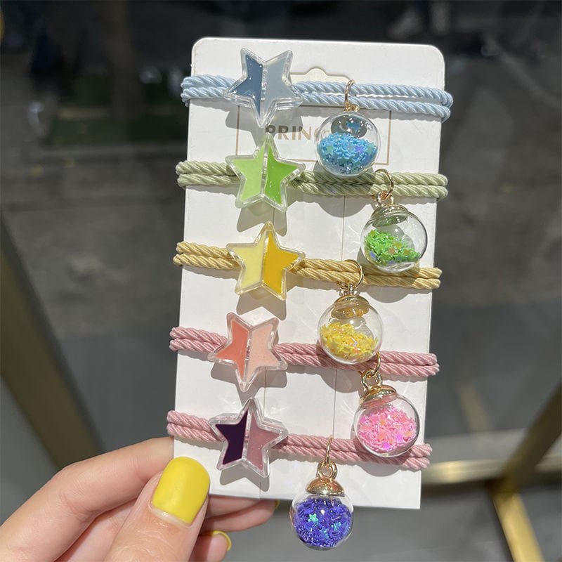 KARET RMABUT KOREA ICON BINTANG LIOTIN GLITTER BOTTLE | IKTAN RAMBUT MOTIF LUCU SIMPLE ANAK-ANAK WANITA | KOREAN STYLE HAIR