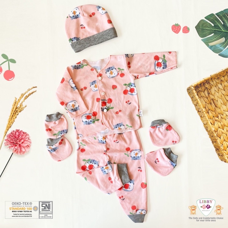 Libby baby Topi Tali - Topi Bayi isi 1 Pcs/Libby Tree House/The Terrase Story