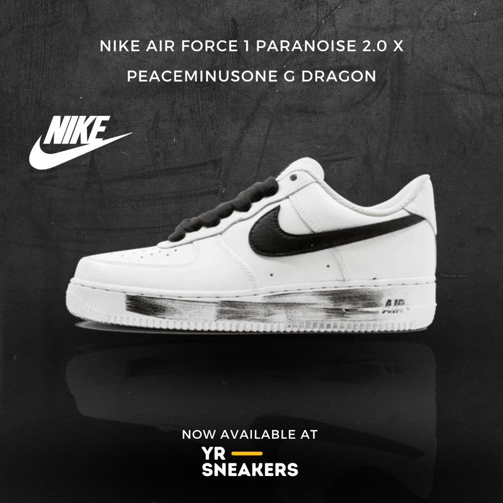 Sepatu Nike Air Force 1 Paranoise 2.0 X Peaceminusone G Dragon Original BNIB