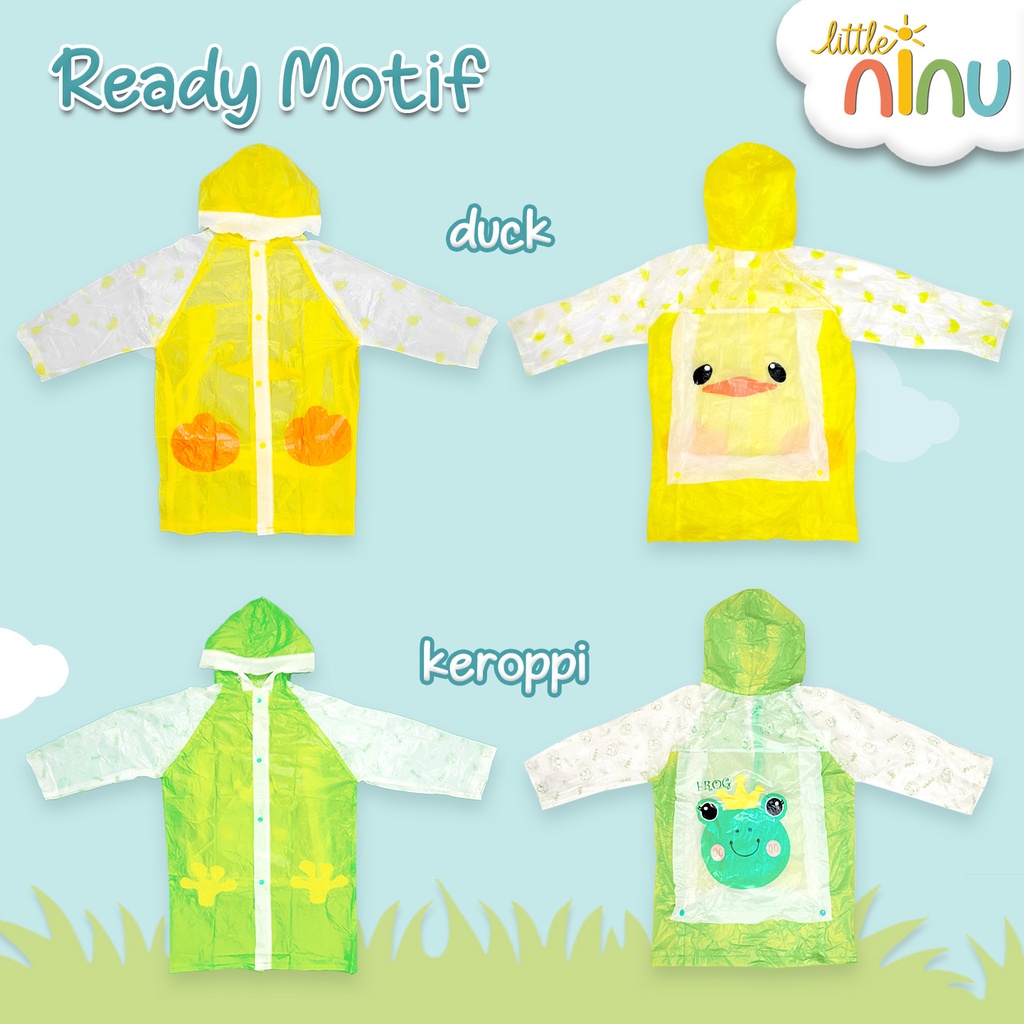 Jas Hujan Anak / Jas Hujan Ransel Karakter Anak Little Ninu 0004