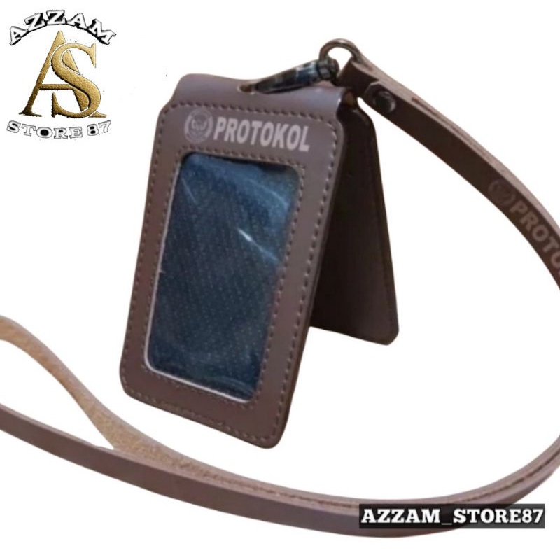 

Holder ID Card - Tali Lanyard Nametag Model Lipat Logo PROTOKOL INDONESIA