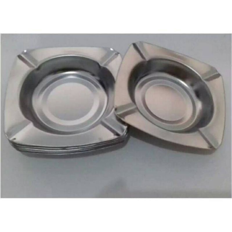 Medan Termurah Asbak rokok stainless steel Asbak bentuk bulat &amp; petak