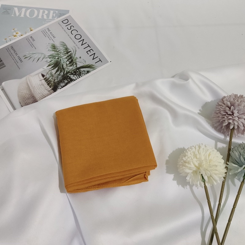 Paris Premium Voal // Paris Premium // Segi Empat Paris Polos-mustard