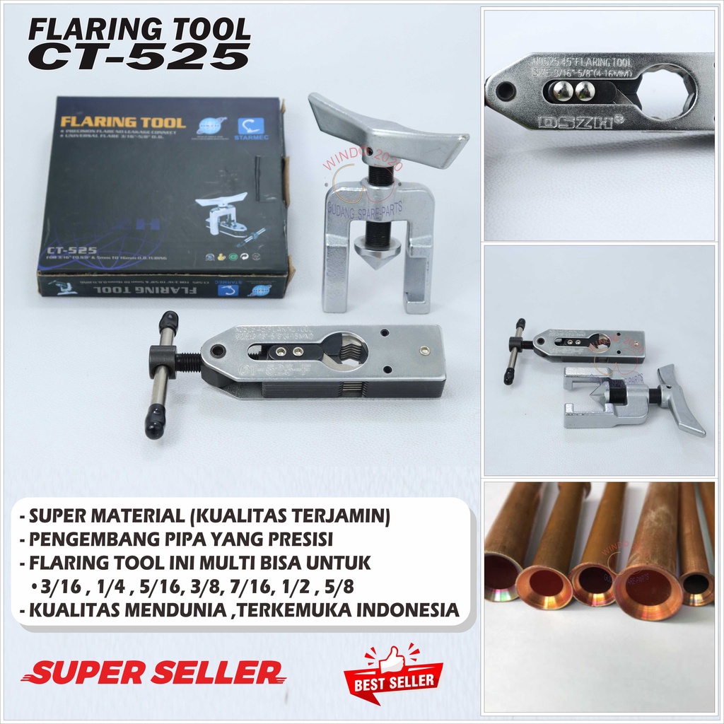 FLARING TOOL MULTI / UNIVERSAL CT-525 DSZH PENGEMBANG PIPA AC KULKAS FLARING High Qualtity WINDO