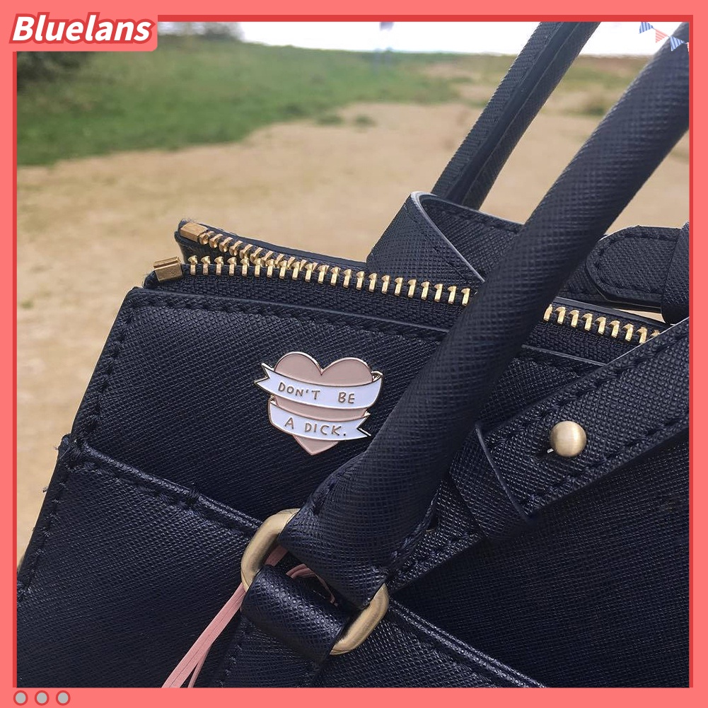 Bluelans Cool Heart Enamel Bag Denim Shirt Collar Lapel Brooch Pin Badge Women Jewelry