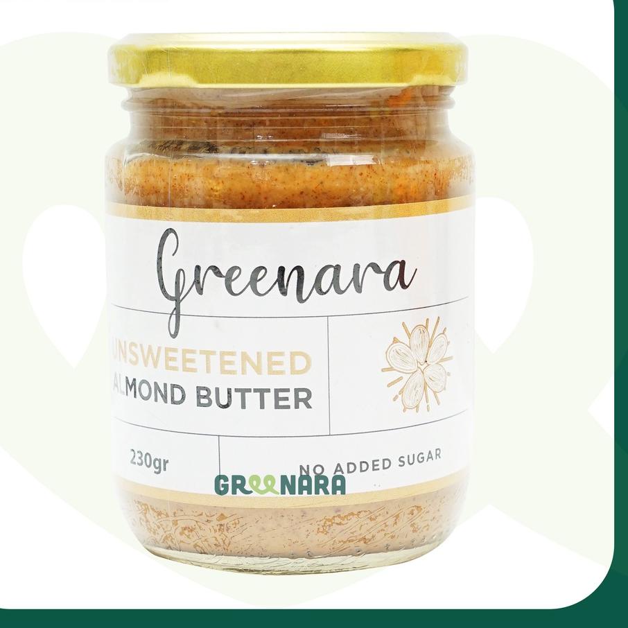 

10.10 Brand Greenara Homemade - Unsweetened Almond Butter / Selai Almond !
