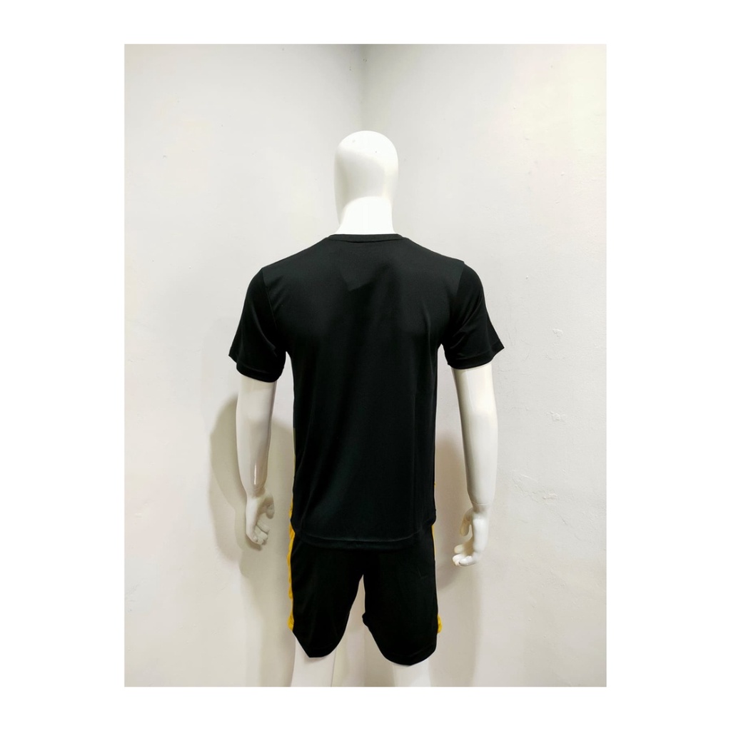 jersey futsal pria kaos sepak bola baju dan celana setelan wanita dewasa t-shirt outfit seragam jarsey kostum olahraga pakaian apparel print sport jersy soccer casual jersi suit NK154 gold