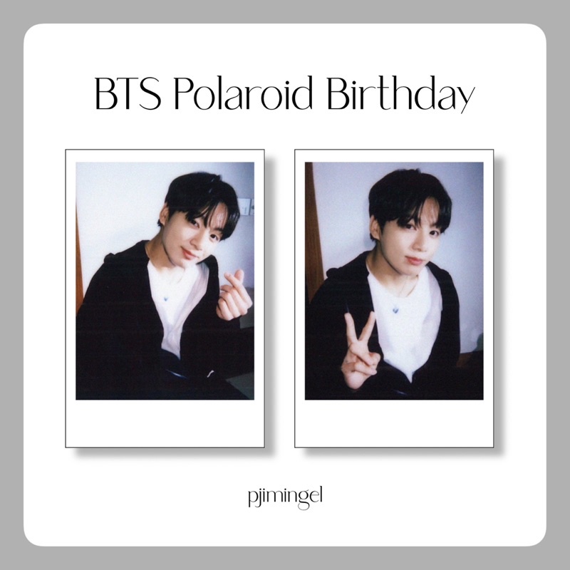 Pola Photocard BTS Namjoon, Jimin, Jungkook Birthday Edition