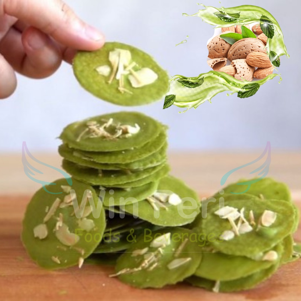 

WinPeri Brownies / Bronis Kering / Keripik Bronis / Brownies Crispy / Bronis Rasa Matcha Almond / 60 grm