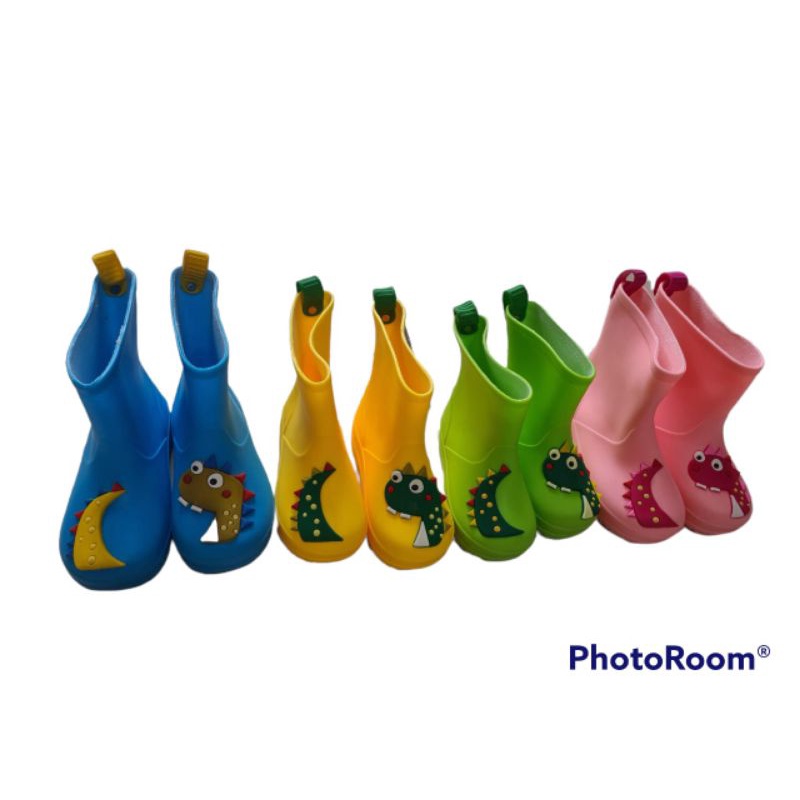 DINOSAUR Rain BOOTS Sepatu boot anak anti air top