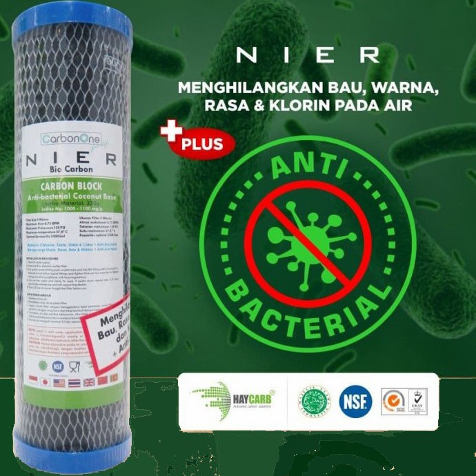 Cto 10" Nier Anti Bakteri Catridge Filter Cto 10
