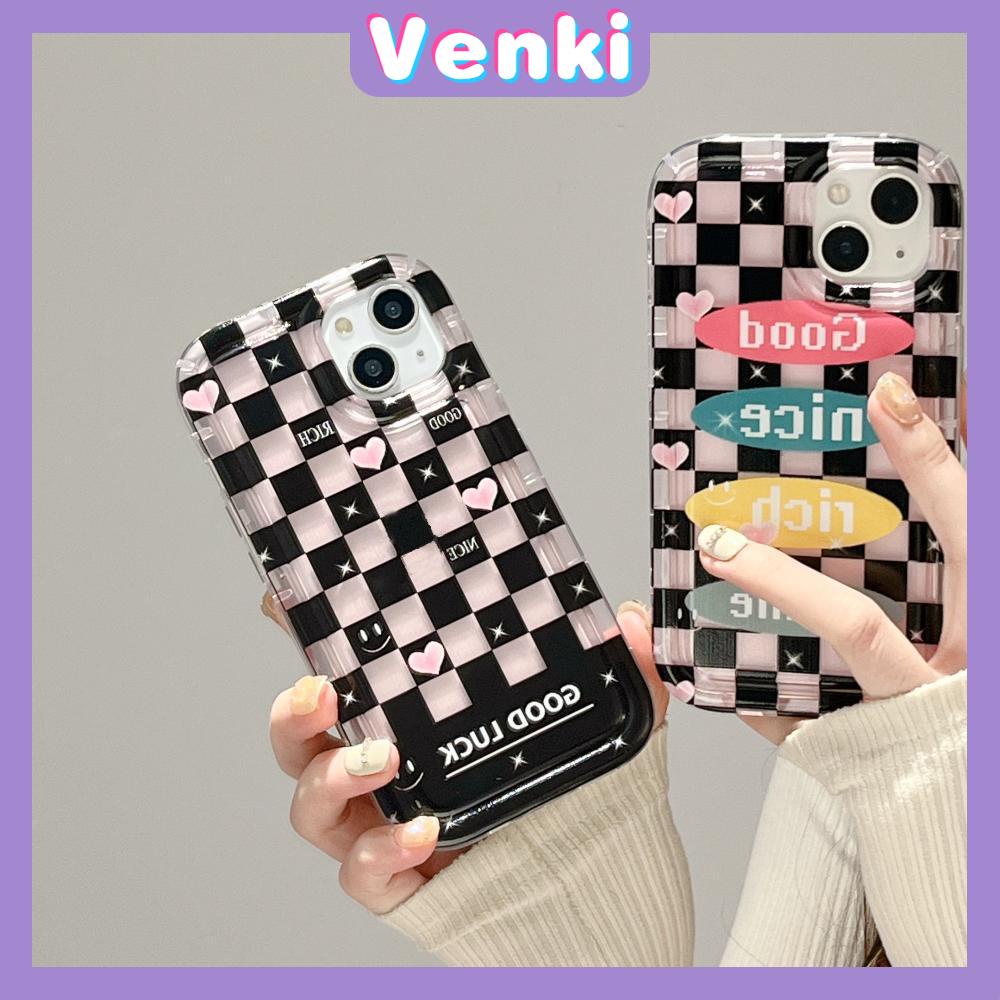 Case For iPhone 14 Pro Max TPU Soft Jelly Airbag Case Green Black Pink Checkers Case Camera Protection Shockproof For iPhone 14 13 12 11 Plus Pro Max 7 Plus X XR