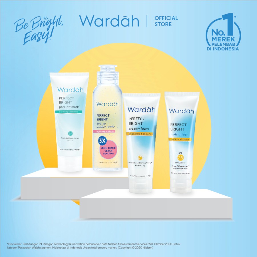 COD - Wardah Perfect Bright Moisturizer Bright + Oil Control SPF 30 PA+++ 20 ml - Pelembab untuk Kulit Normal Cenderung Berminyak - RUMAH CANTIK 354