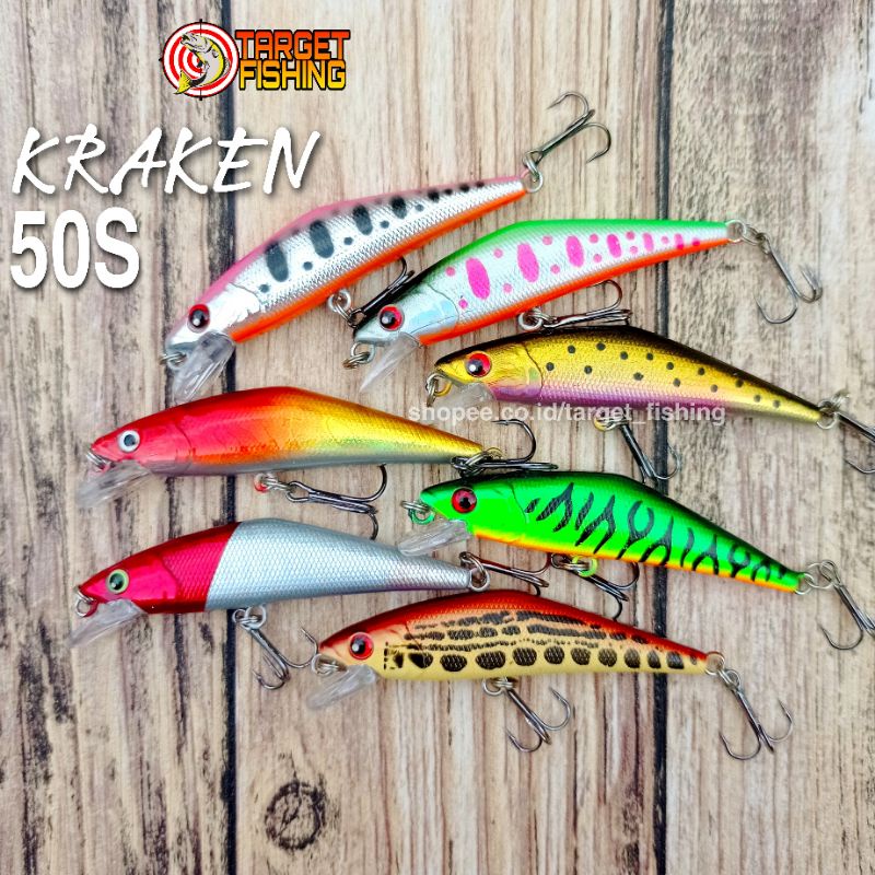 Minnow Ultralight Replika KRAKEN 6cm 5.5gr - Umpan Casting UL Lure Sinking