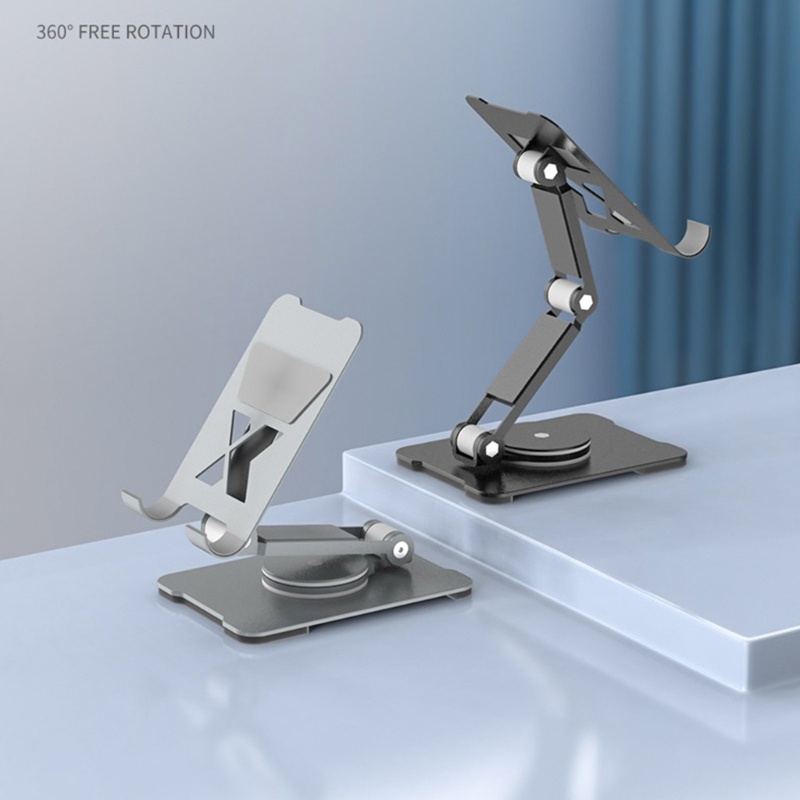 Zzz Stand Holder / Dudukan Ponsel / Tablet Model Lipat Bahan Aluminum Portabel Adjustable Untuk Meja