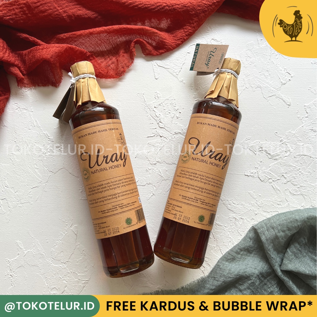 Madu Uray Natural Honey Ukuran 640ml (875G) / Madu Lebah Alami NATURAL