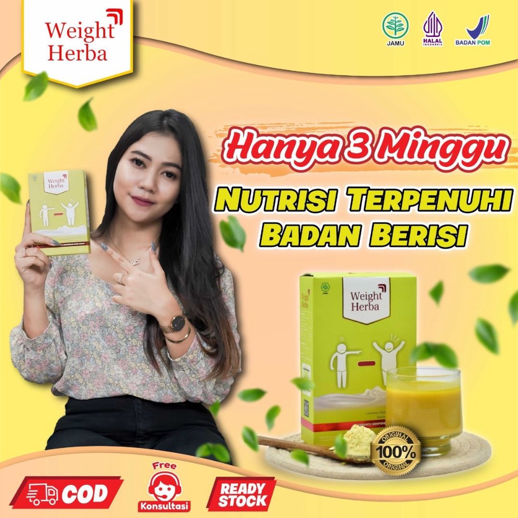 

WEIGHT HERBA Susu Penggemuk Penambah Berat Badan TIngkatkan Nafsu Makan Tanpa Efek Samping