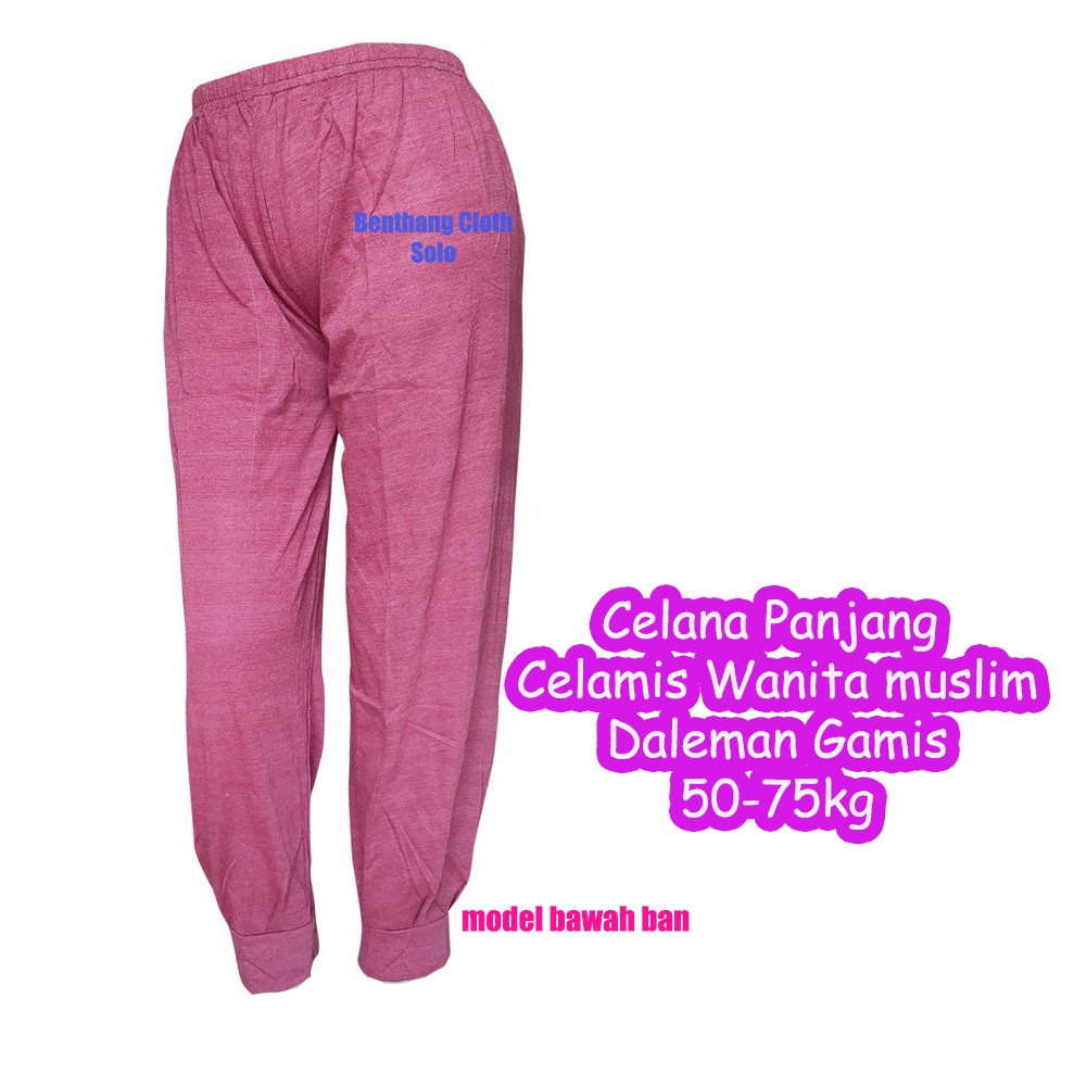 Celana Panjang Celamis Legging Wanita Jumbo Model Ban