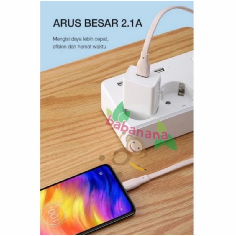 Robot usb to Type-C kabel charger casan smartphone hp 100cm