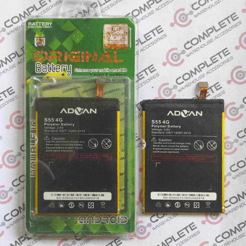 BATERAI ADVAN S55 4G | BATT ADVAN S55 4G ORIGINAL
