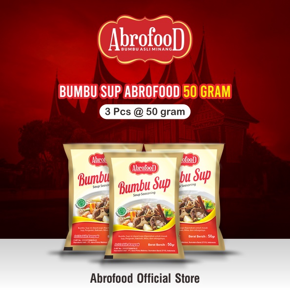 

Bumbu Sup Abrofood 50 gram (3 PCS)