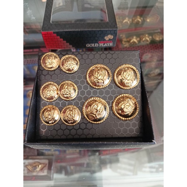 Kancing PDU TNI GOLD PLATED xclusive