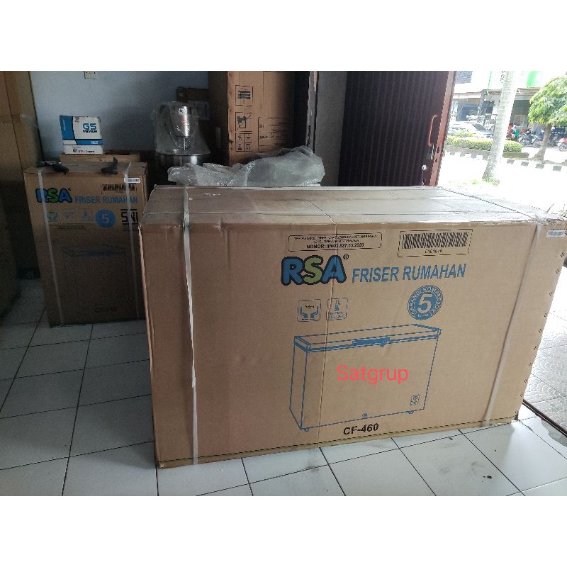chest freezer box CF 460 RSA kulkas pembeku frozen food 420 liter