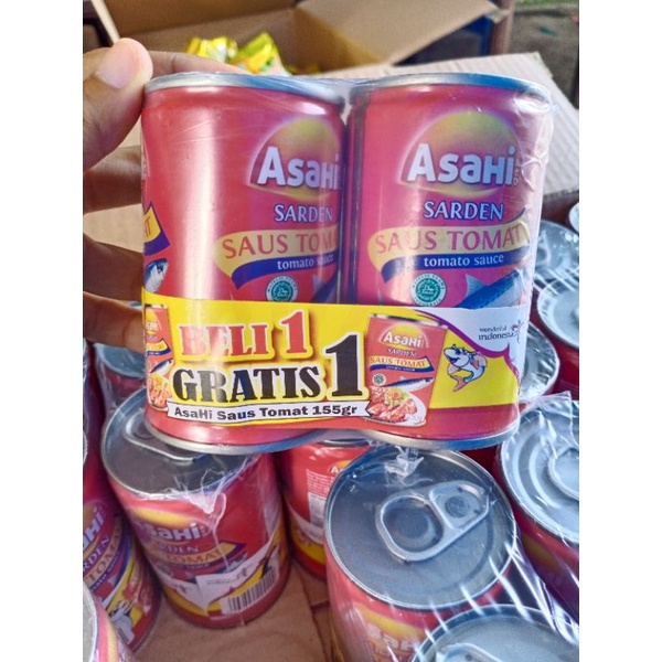 AsaHi Sarden Saus Pedas / Saus Tomat 155 gr / sarden asahi sardenus