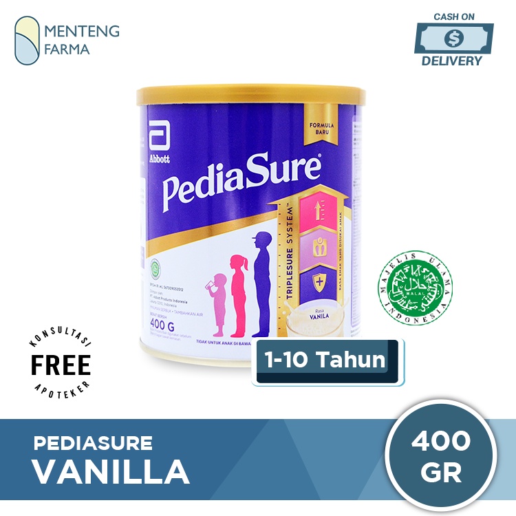 Pediasure Complete Vanila 400 Gram - Susu Formula Khusus Anak Malnutrisi/Gizi Buruk