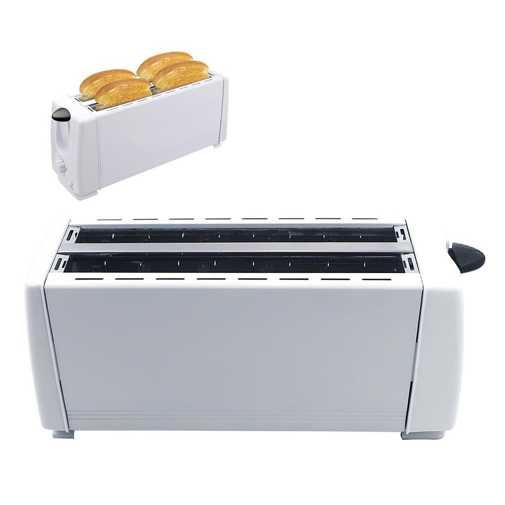 4potong Pemanggang Roti 1200W Bread Breakfast Maker Mesin Panggang Pemanas Cepat Peralatan Masak Rumah Hotel Restoran