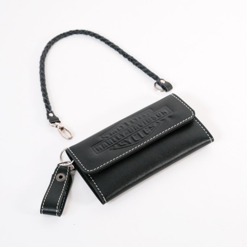 Dompet Kulit Panjang Pria Original Model Harley Davidson 100% Kulit Garut